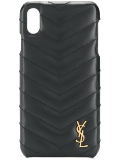 Saint Laurent стеганый чехол для iPhone XS