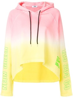 MSGM асимметричная толстовка с капюшоном