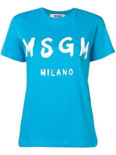 MSGM футболка с логотипом