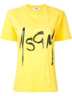 MSGM футболка с логотипом