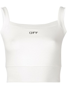 Off-White укороченный топ Off