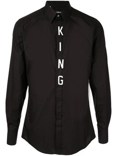 Dolce & Gabbana рубашка с нашивкой King