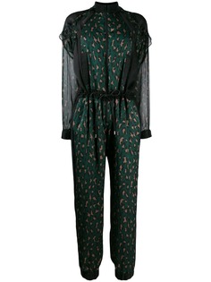 Sacai leopard print chiffon jumpsuit