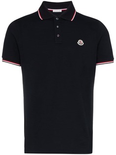Moncler logo-embroidered polo shirt