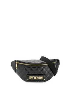 Love Moschino стеганая поясная сумка