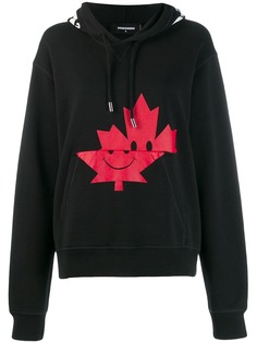 Dsquared2 maple leaf print hoodie