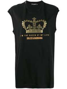 Dolce & Gabbana топ с блестками