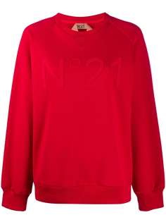 Nº21 embossed logo sweatshirt