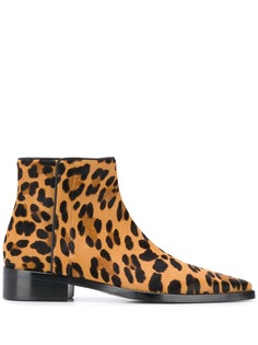 Dolce & Gabbana леопардовые ботинки