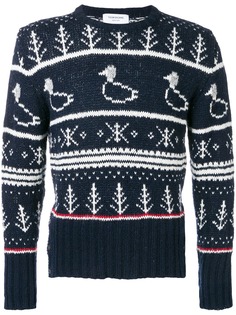 Thom Browne свитер с жаккардовым узором