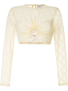 Alice Mccall On + On lace cropped top