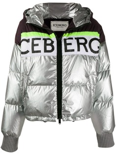Iceberg colour block puffer jacket