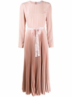 Red Valentino pleated midi dress
