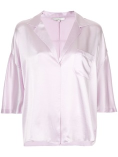 Vince satin pajama shirt