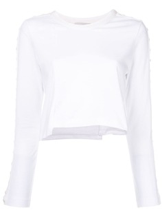 3.1 Phillip Lim укороченная футболка с длинными рукавами