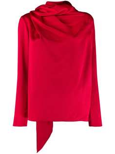 Gianluca Capannolo asymmetric draped blouse