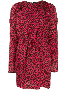 MSGM animal print mini dress
