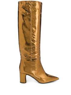 Casadei лакированные сапоги с эффектом металлик