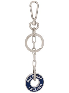 Mulberry enamel logo keyring