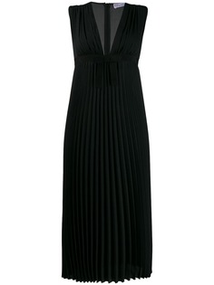 Red Valentino плиссированное платье миди