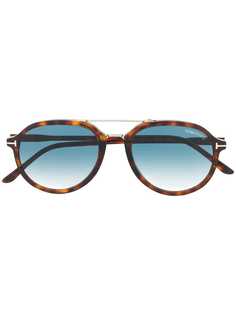 Tom Ford Eyewear градиентные солнцезащитные очки в черепаховой оправе