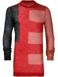 Rick Owens printed longline sweater