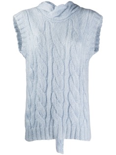 Prada open back knit tank top