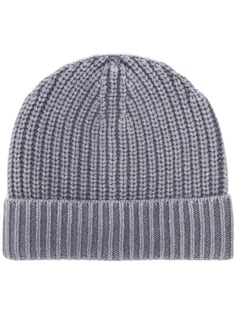 Iris Von Arnim ribbed beanie hat