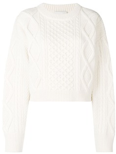 3.1 Phillip Lim укороченный свитер фактурной вязки
