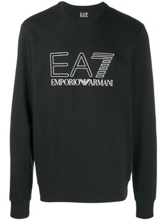 Ea7 Emporio Armani logo print sweatshirt