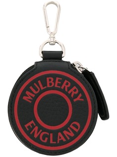 Mulberry logo pouch keyring