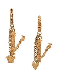 Versace Medusa drop chain earrings