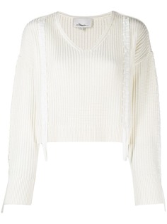 3.1 Phillip Lim укороченный свитер с лентами