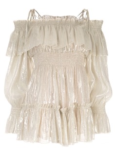 Alice Mccall Champers off-the-shoulder playsuit