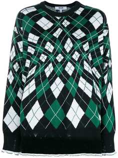 MSGM rhomb pattern sweater
