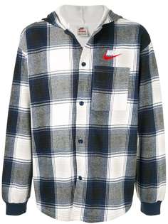 Supreme x Nike plaid hooded sweatshirt