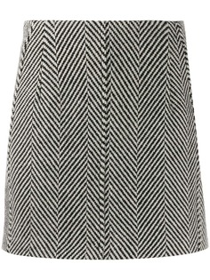 Tela Herringbone mini skirt