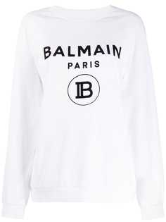 Balmain logo-print sweatshirt