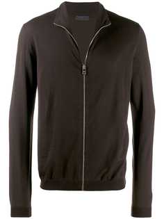 Prada high collar zipped cardigan