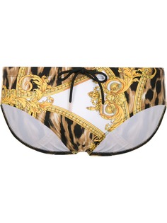 Versace Wild Barocco print swim briefs