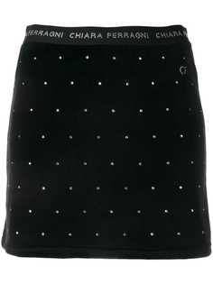 Chiara Ferragni crystal embellished skirt