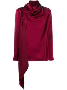 Gianluca Capannolo asymmetric draped blouse