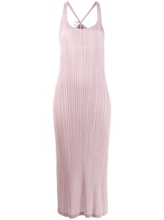 Pleats Please By Issey Miyake plissé slip dress