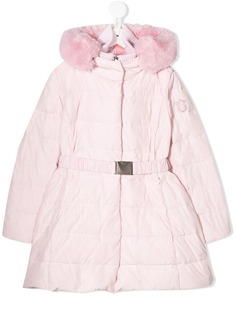 Monnalisa belted puffer coat