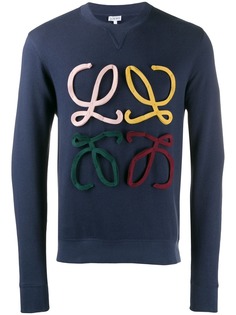 Loewe textured logo sweatshirt