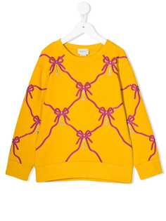 Gucci Kids bow print sweatshirt