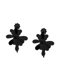 Simone Rocha серьги-подвески с цветочным дизайном