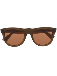 Bottega Veneta Eyewear солнцезащитные очки в массивной оправе