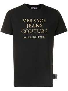 Versace Jeans Couture футболка с монограммой