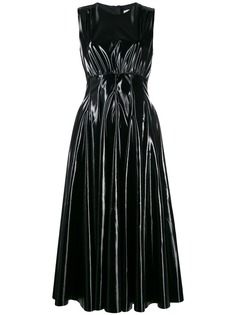 MSGM платье миди из искусственной кожи